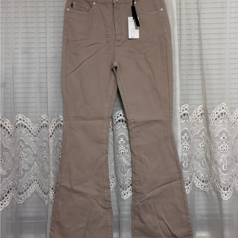 Judy Blue Tan Flare & Wide Leg Jeans